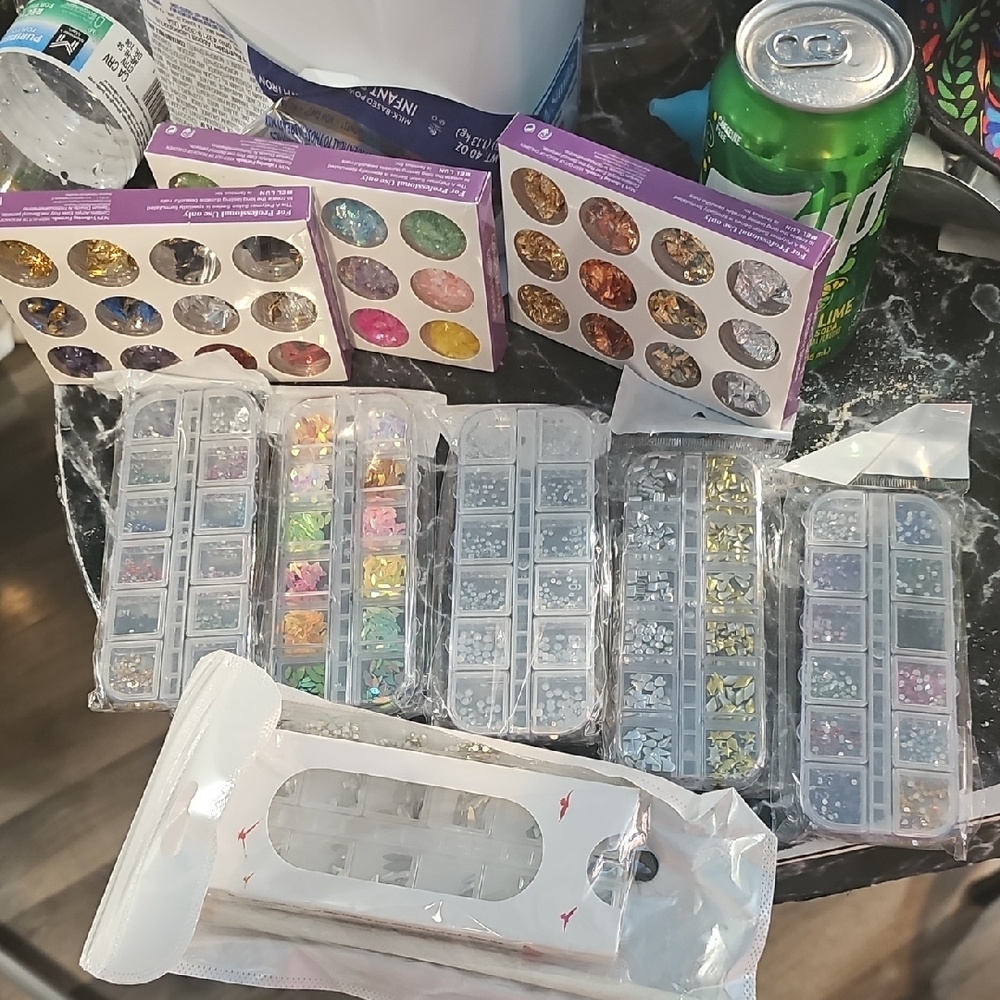 Colorful Nail Art Decoration Set